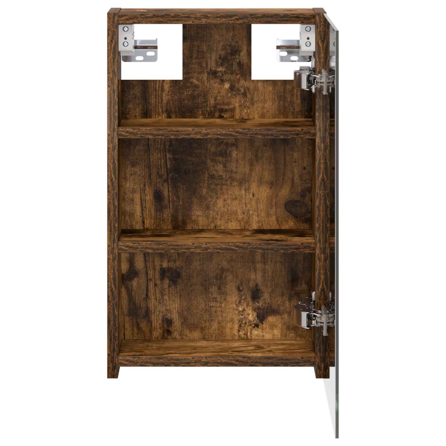 Bathroom Mirror Cabinet Smoked Oak 30 x 10.5 x 50 cm