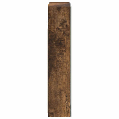 Bathroom Mirror Cabinet Smoked Oak 30 x 10.5 x 50 cm