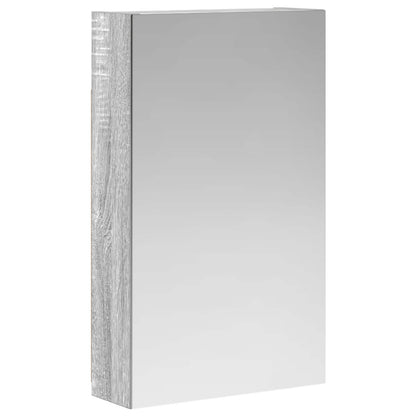 Bathroom Mirror Cabinet Grey Sonoma 30 x 10.5 x 50 cm
