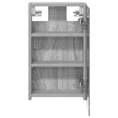 Bathroom Mirror Cabinet Grey Sonoma 30 x 10.5 x 50 cm
