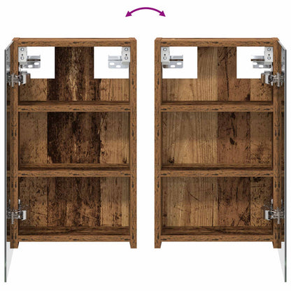 Bathroom Mirror Cabinet Old Wood 30 x 10.5 x 50 cm