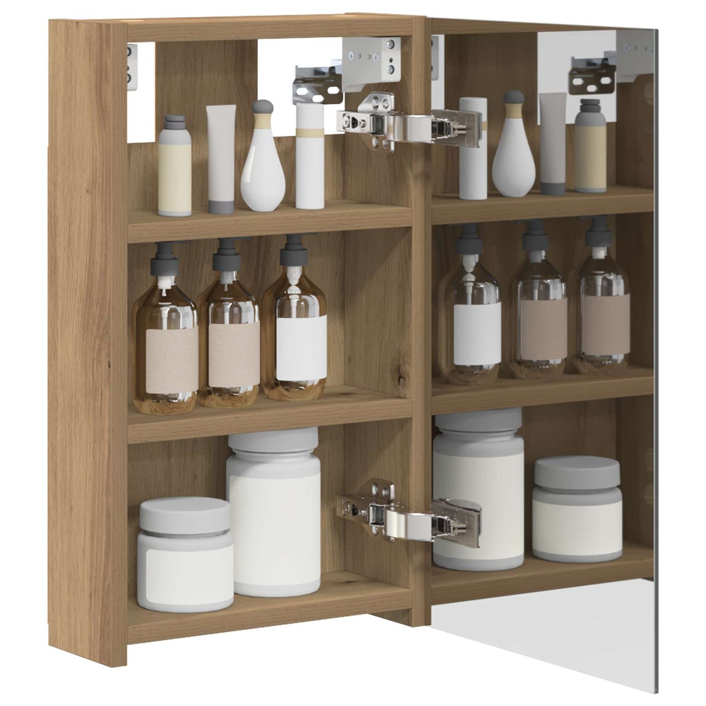 Bathroom Mirror Cabinet Artisian Oak 30 x 10.5 x 50 cm