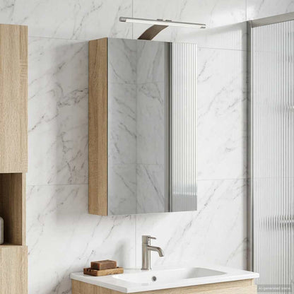 Bathroom Mirror Cabinet Sonoma Oak 30 x 10.5 x 50 cm