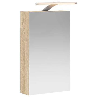 Bathroom Mirror Cabinet Sonoma Oak 30 x 10.5 x 50 cm