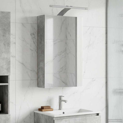 Bathroom Mirror Cabinet Concrete Grey 30 x 10.5 x 50 cm