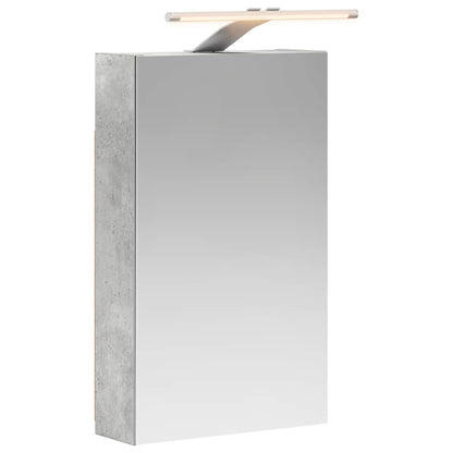 Bathroom Mirror Cabinet Concrete Grey 30 x 10.5 x 50 cm