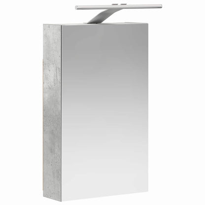 Bathroom Mirror Cabinet Concrete Grey 30 x 10.5 x 50 cm