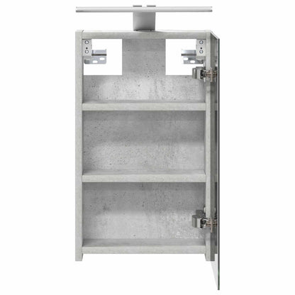 Bathroom Mirror Cabinet Concrete Grey 30 x 10.5 x 50 cm