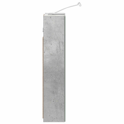 Bathroom Mirror Cabinet Concrete Grey 30 x 10.5 x 50 cm