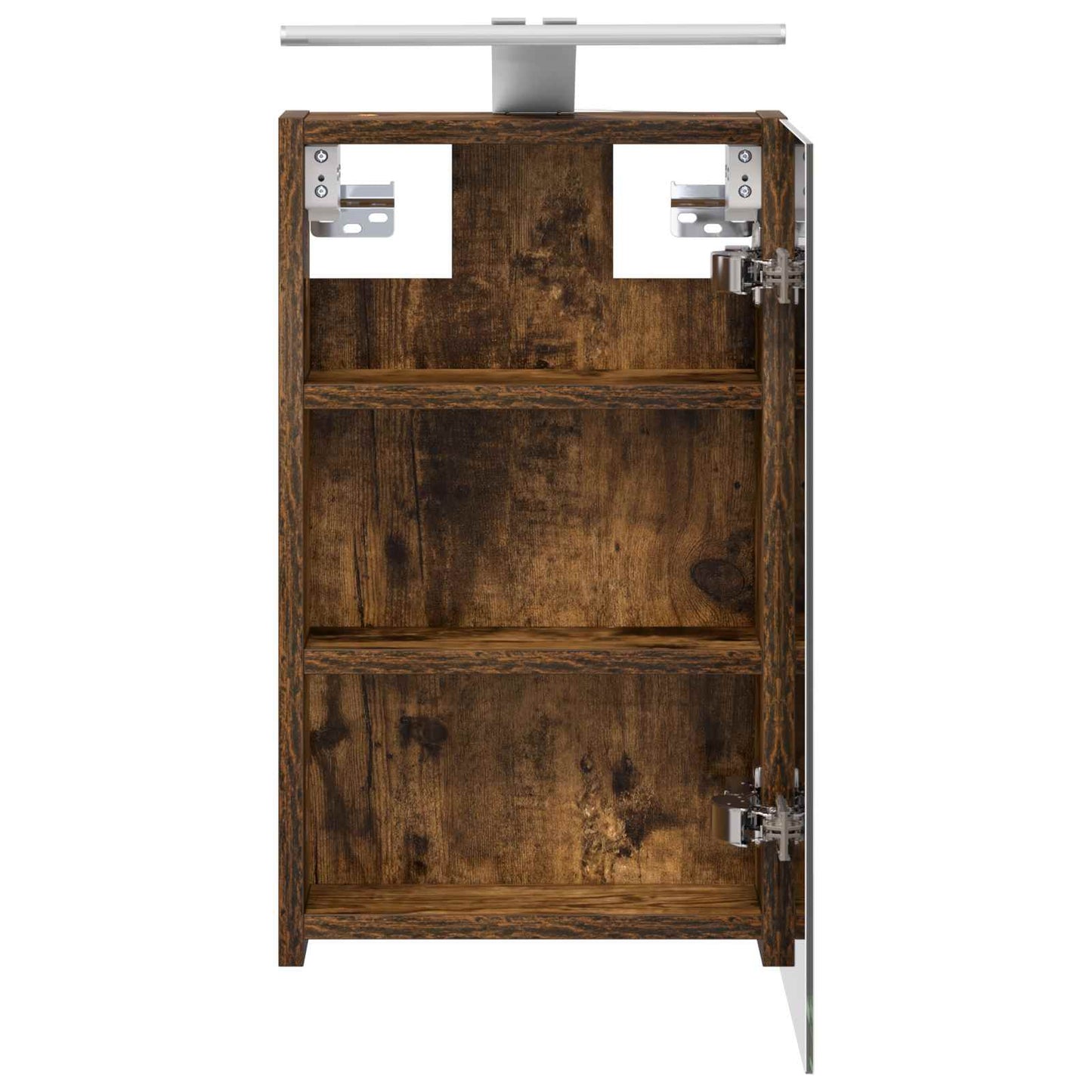 Bathroom Mirror Cabinet Smoked Oak 30 x 10.5 x 50 cm