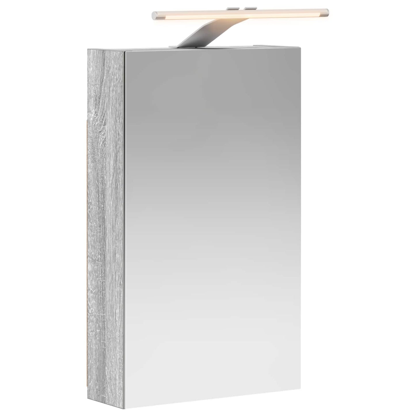 Bathroom Mirror Cabinet Grey Sonoma 30 x 10.5 x 50 cm
