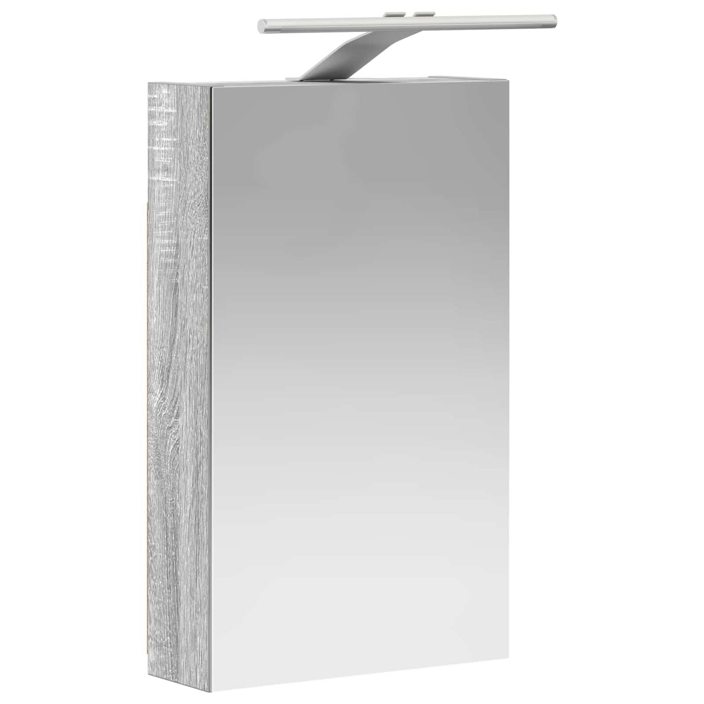Bathroom Mirror Cabinet Grey Sonoma 30 x 10.5 x 50 cm