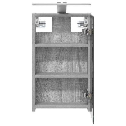 Bathroom Mirror Cabinet Grey Sonoma 30 x 10.5 x 50 cm