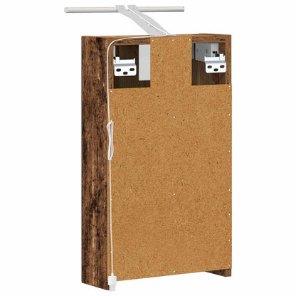 Bathroom Mirror Cabinet Old Wood 30 x 10.5 x 50 cm