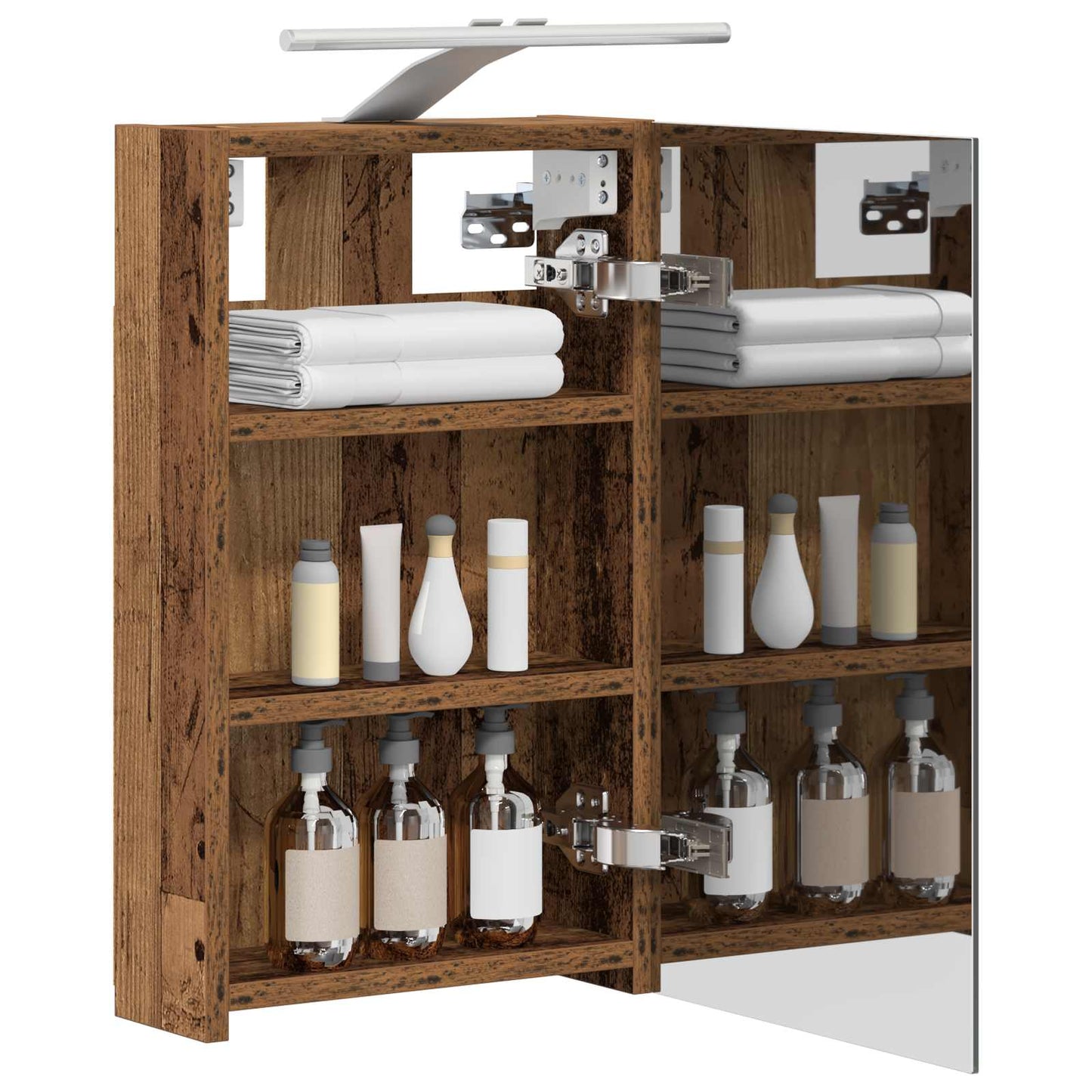 Bathroom Mirror Cabinet Old Wood 30 x 10.5 x 50 cm