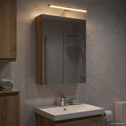 Bathroom Mirror Cabinet Artisian Oak 30 x 10.5 x 50 cm