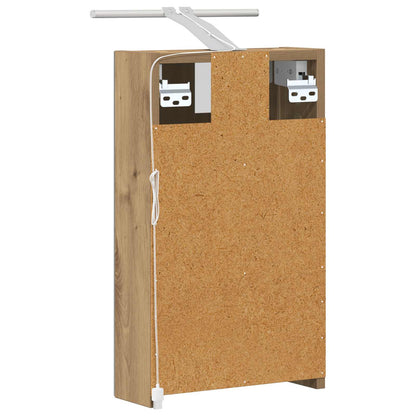 Bathroom Mirror Cabinet Artisian Oak 30 x 10.5 x 50 cm
