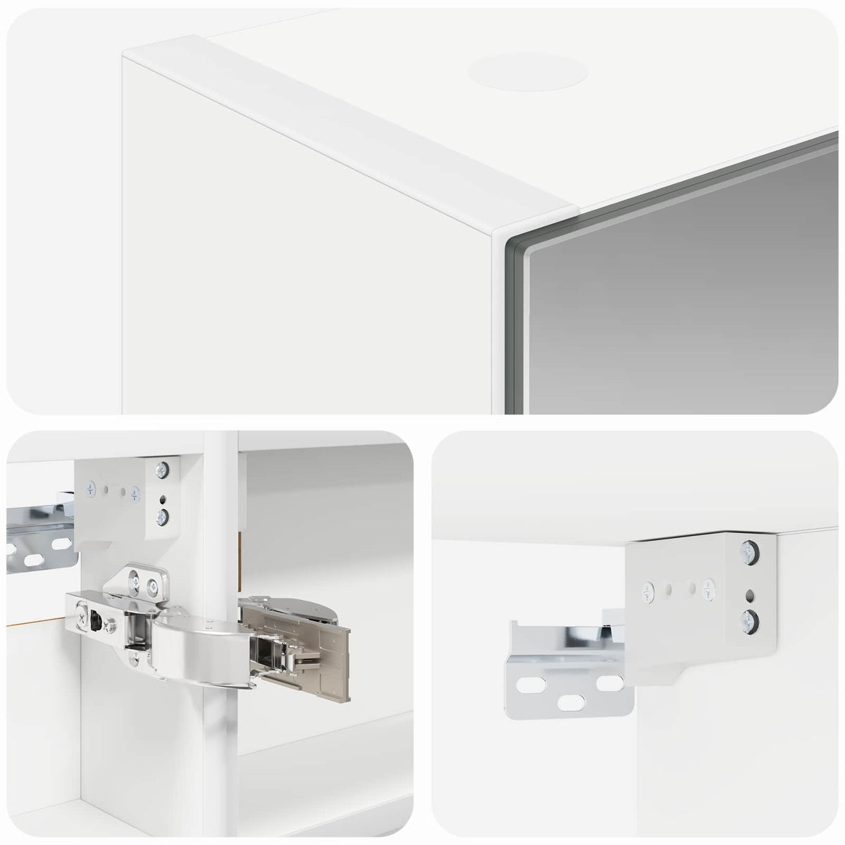 Bathroom Mirror Cabinet White 40 x 10.5 x 60.5 cm