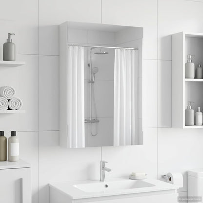 Bathroom Mirror Cabinet White 40 x 10.5 x 60.5 cm