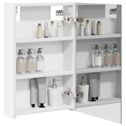 Bathroom Mirror Cabinet White 40 x 10.5 x 60.5 cm