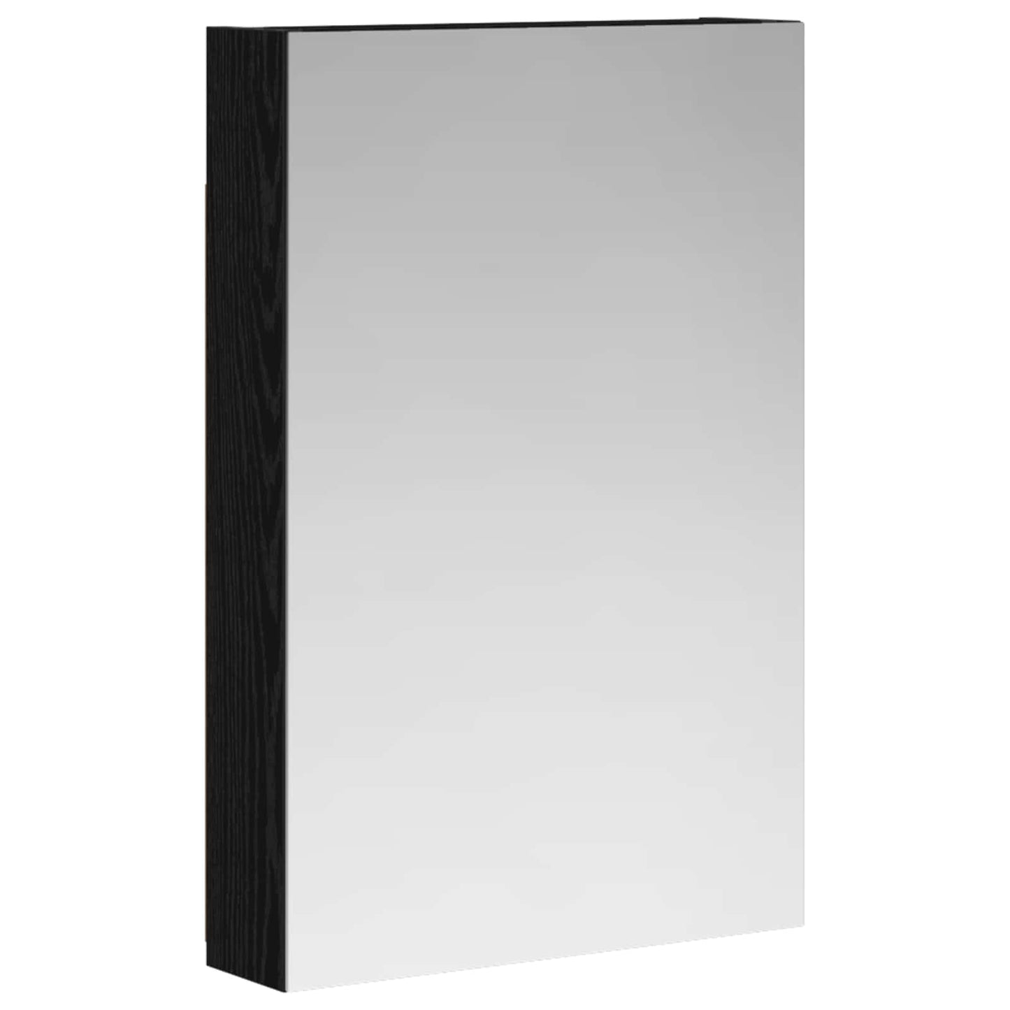 Bathroom Mirror Cabinet Black Oak 40 x 10.5 x 60.5 cm