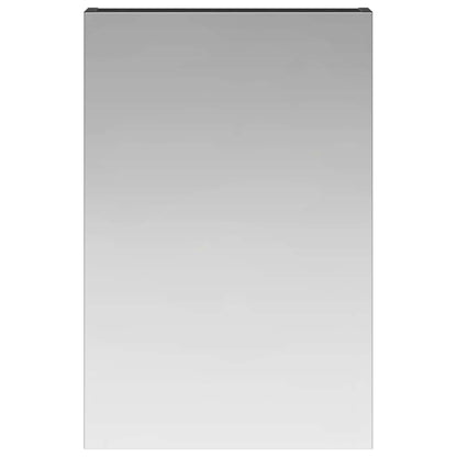 Bathroom Mirror Cabinet Black Oak 40 x 10.5 x 60.5 cm