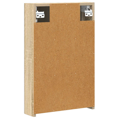 Bathroom Mirror Cabinet Sonoma Oak 40 x 10.5 x 60.5 cm