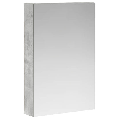 Bathroom Mirror Cabinet Concrete Grey 40 x 10.5 x 60.5 cm