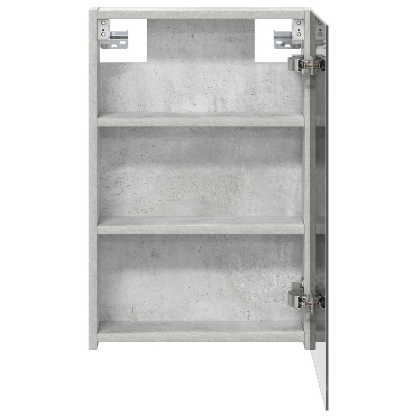 Bathroom Mirror Cabinet Concrete Grey 40 x 10.5 x 60.5 cm