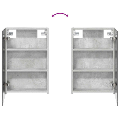 Bathroom Mirror Cabinet Concrete Grey 40 x 10.5 x 60.5 cm