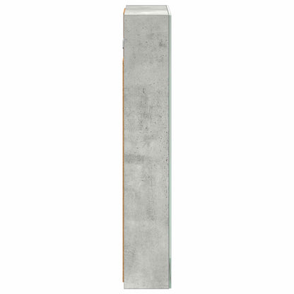 Bathroom Mirror Cabinet Concrete Grey 40 x 10.5 x 60.5 cm