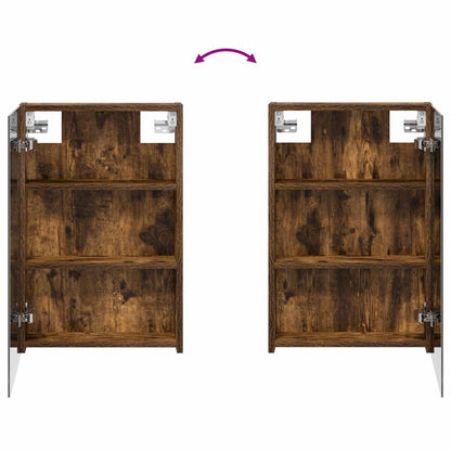 Bathroom Mirror Cabinet Smoked Oak 40 x 10.5 x 60.5 cm