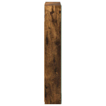 Bathroom Mirror Cabinet Smoked Oak 40 x 10.5 x 60.5 cm
