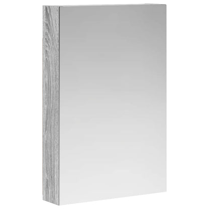 Bathroom Mirror Cabinet Grey Sonoma 40 x 10.5 x 60.5 cm