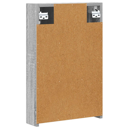 Bathroom Mirror Cabinet Grey Sonoma 40 x 10.5 x 60.5 cm