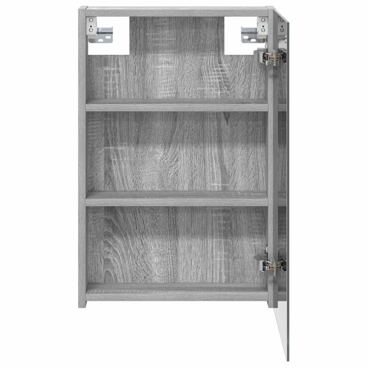 Bathroom Mirror Cabinet Grey Sonoma 40 x 10.5 x 60.5 cm