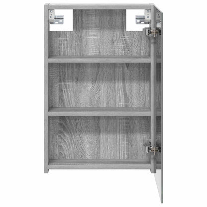 Bathroom Mirror Cabinet Grey Sonoma 40 x 10.5 x 60.5 cm