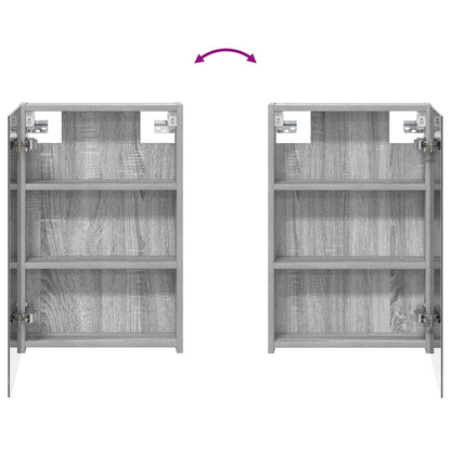 Bathroom Mirror Cabinet Grey Sonoma 40 x 10.5 x 60.5 cm