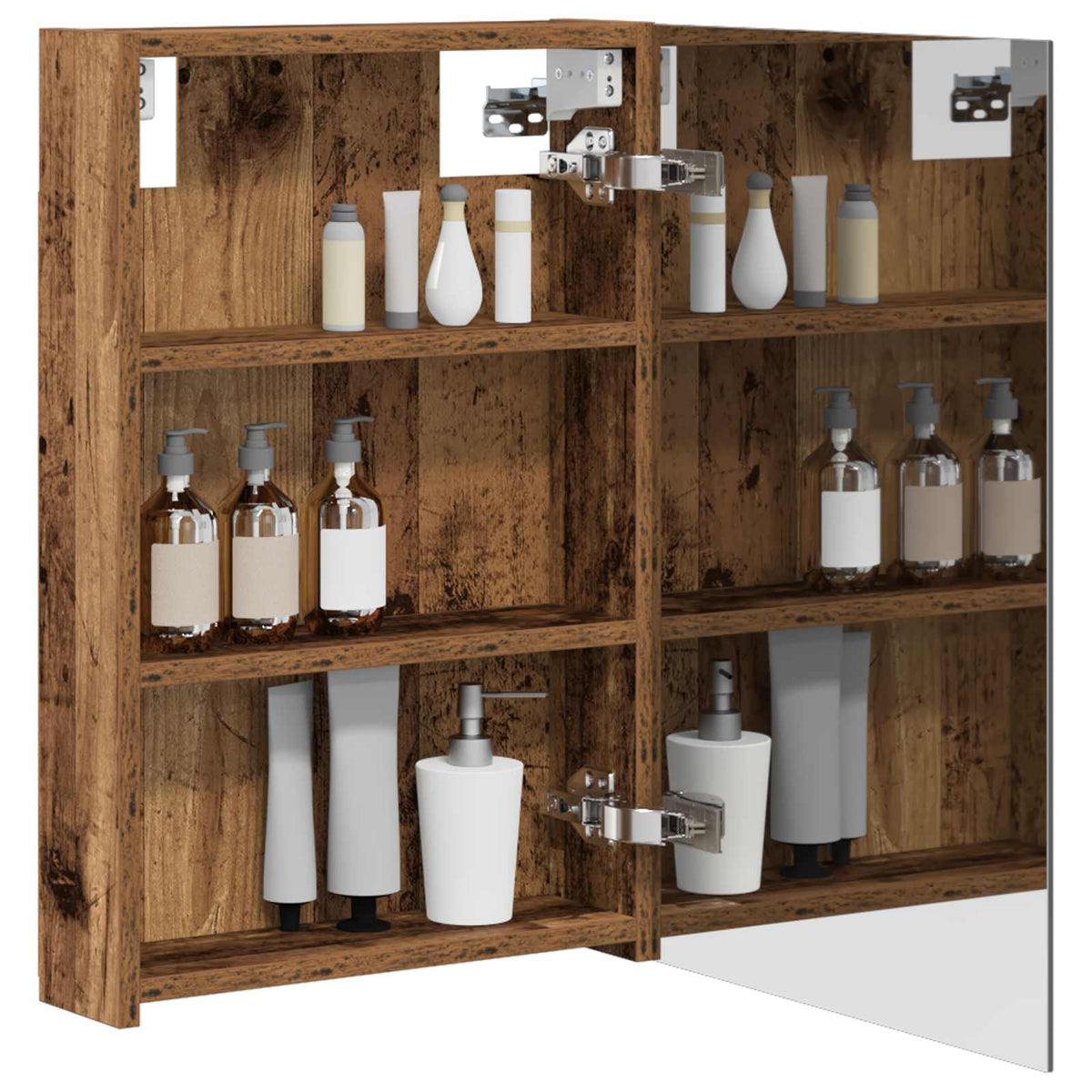 Bathroom Mirror Cabinet Old Wood 40 x 10.5 x 60.5 cm