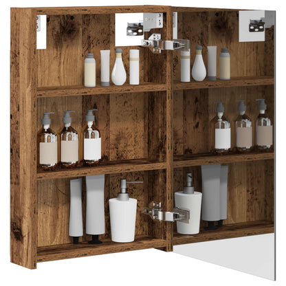 Bathroom Mirror Cabinet Old Wood 40 x 10.5 x 60.5 cm