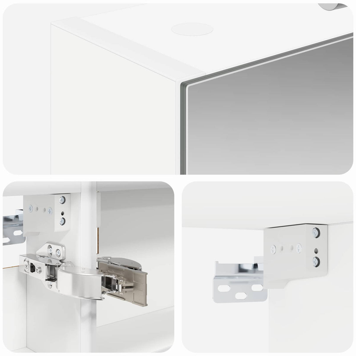 Bathroom Mirror Cabinet White 40 x 10.5 x 60.5 cm