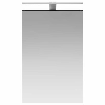 Bathroom Mirror Cabinet Black Oak 40 x 10.5 x 60.5 cm
