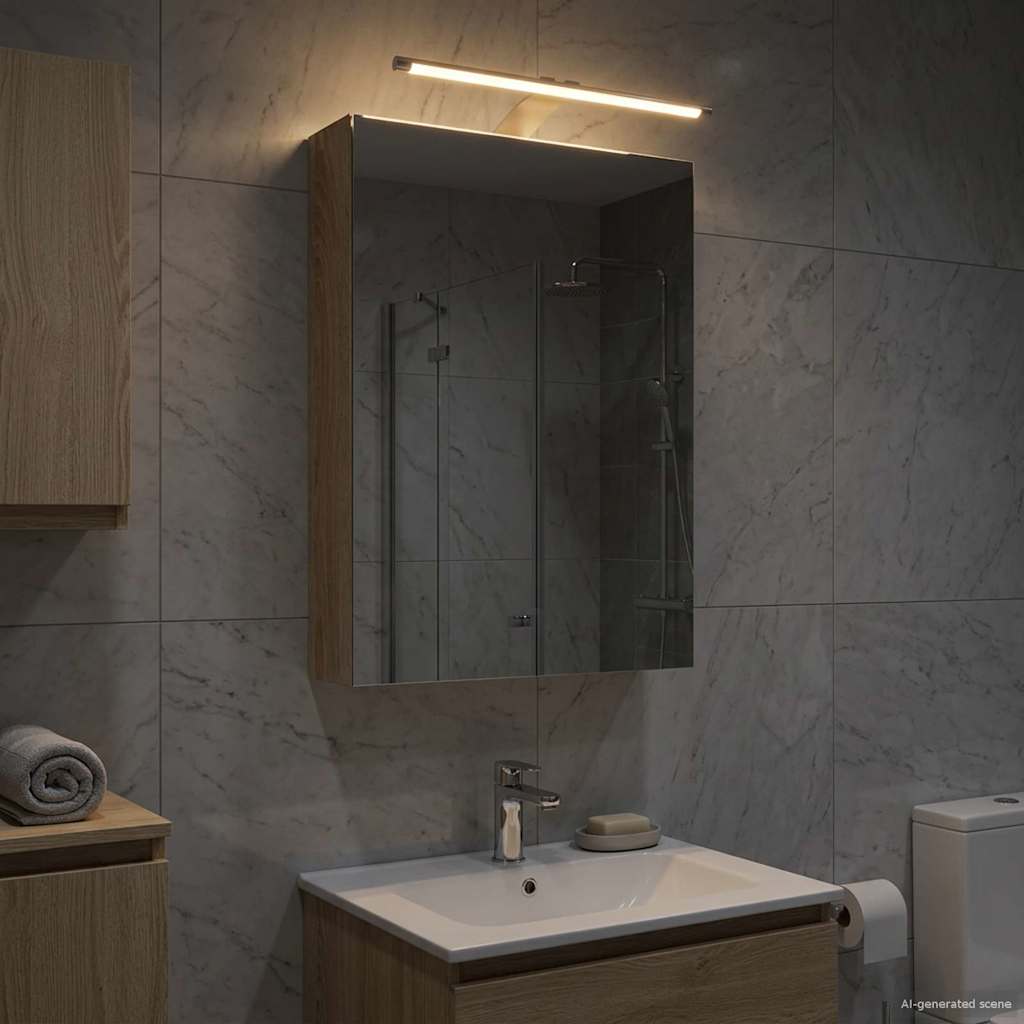 Bathroom Mirror Cabinet Sonoma Oak 40 x 10.5 x 60.5 cm