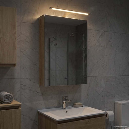 Bathroom Mirror Cabinet Sonoma Oak 40 x 10.5 x 60.5 cm