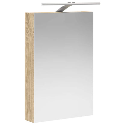 Bathroom Mirror Cabinet Sonoma Oak 40 x 10.5 x 60.5 cm