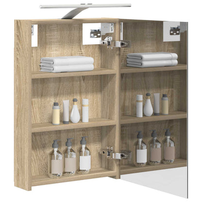 Bathroom Mirror Cabinet Sonoma Oak 40 x 10.5 x 60.5 cm