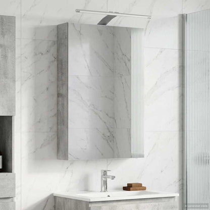 Bathroom Mirror Cabinet Concrete Grey 40 x 10.5 x 60.5 cm