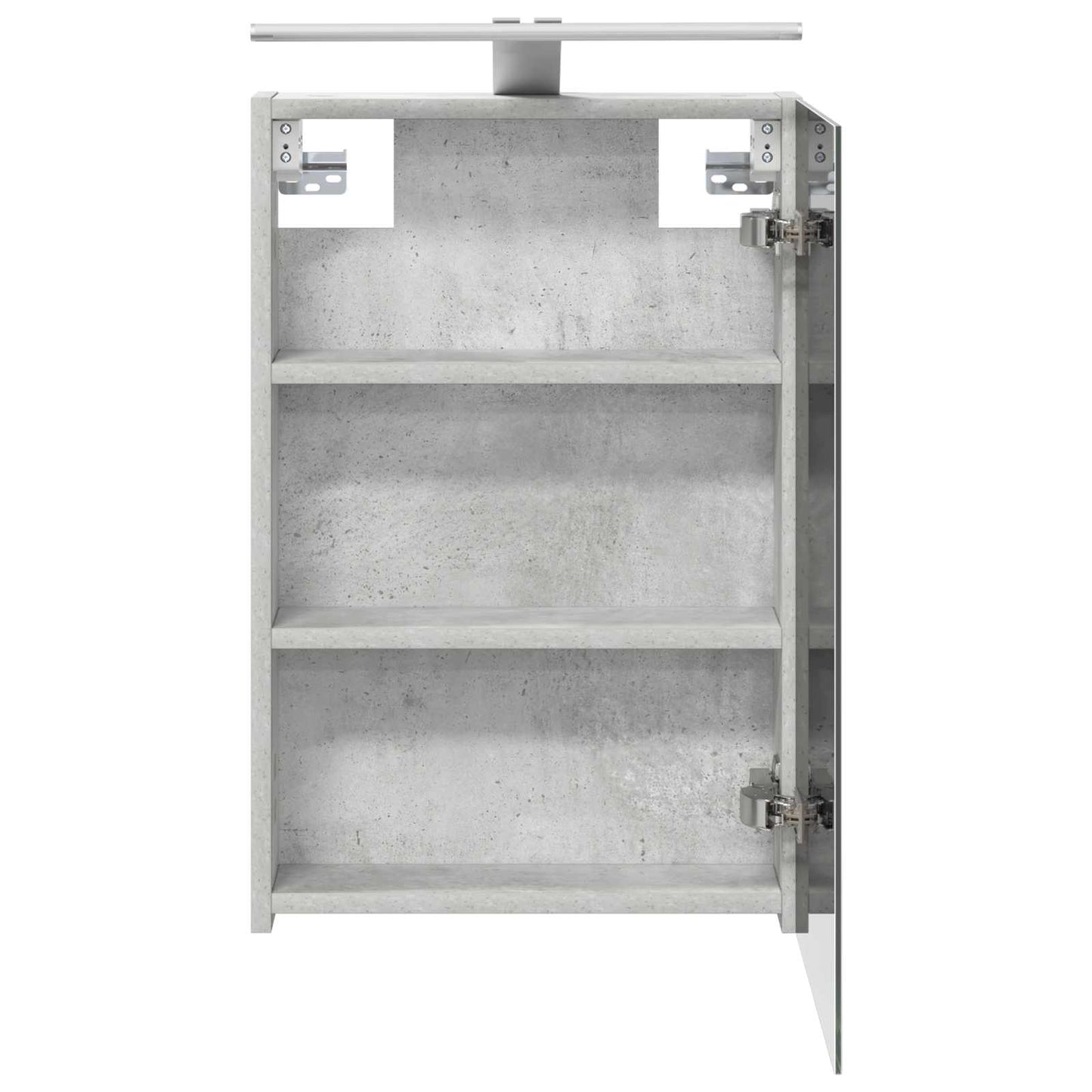 Bathroom Mirror Cabinet Concrete Grey 40 x 10.5 x 60.5 cm