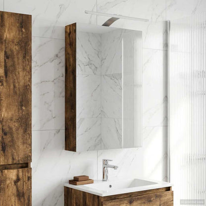 Bathroom Mirror Cabinet Smoked Oak 40 x 10.5 x 60.5 cm