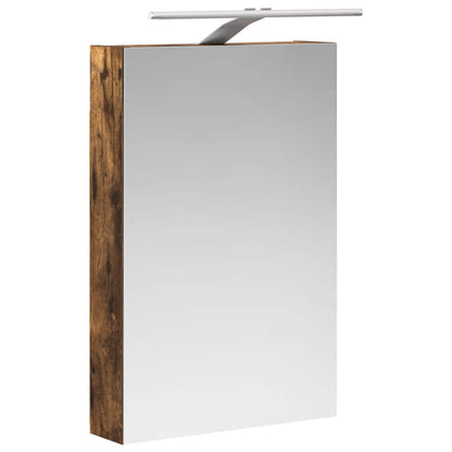 Bathroom Mirror Cabinet Smoked Oak 40 x 10.5 x 60.5 cm